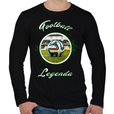 PRINTFASHION football legenda - Férfi hosszú ujjú póló - Fekete férfi póló