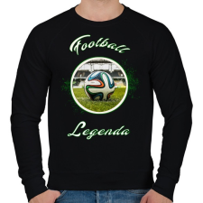 PRINTFASHION football legenda - Férfi pulóver - Fekete férfi pulóver, kardigán