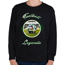 PRINTFASHION football legenda - Gyerek pulóver - Fekete gyerek pulóver, kardigán