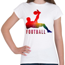 PRINTFASHION FOOTBALL - Női póló - Fehér