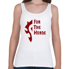 PRINTFASHION For the Horde - Női atléta - Fehér női trikó