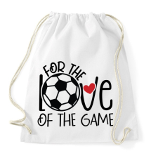 PRINTFASHION For the love of the game - Sportzsák, Tornazsák - Fehér tornazsák
