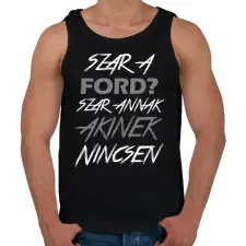 PRINTFASHION Ford - Férfi atléta - Fekete atléta, trikó