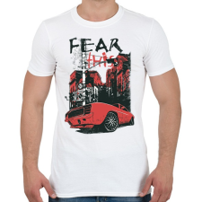 PRINTFASHION Ford Mustang - Férfi póló - Fehér férfi póló