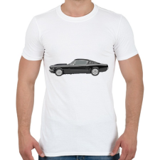 PRINTFASHION Ford Mustang - Férfi póló - Fehér férfi póló