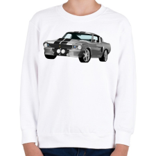 PRINTFASHION Ford Mustang - Gyerek pulóver - Fehér gyerek pulóver, kardigán