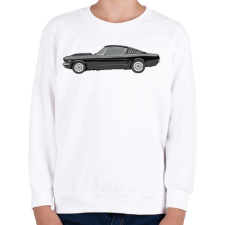 PRINTFASHION Ford Mustang - Gyerek pulóver - Fehér gyerek pulóver, kardigán
