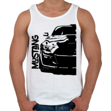 PRINTFASHION Ford Mustang Half - Férfi atléta - Fehér atléta, trikó