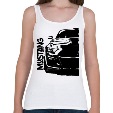 PRINTFASHION Ford Mustang Half - Női atléta - Fehér női trikó