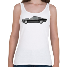 PRINTFASHION Ford Mustang - Női atléta - Fehér női trikó