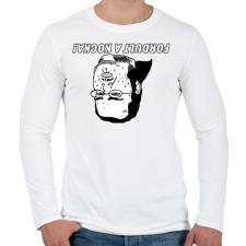 PRINTFASHION Fordult a kocka. - Férfi hosszú ujjú póló - Fehér férfi póló