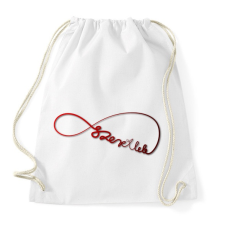 PRINTFASHION Forever3 - Sportzsák, Tornazsák - Fehér tornazsák