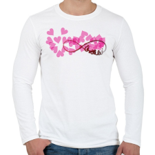 PRINTFASHION Forever7 - Férfi hosszú ujjú póló - Fehér férfi póló