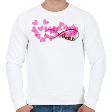 PRINTFASHION Forever7 - Férfi pulóver - Fehér