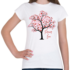 PRINTFASHION Forever Love - Női póló - Fehér