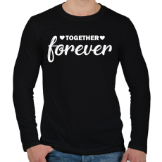PRINTFASHION Forever together - páros 2 - Férfi hosszú ujjú póló - Fekete