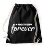PRINTFASHION Forever together - páros 2 - Sportzsák, Tornazsák - Fekete