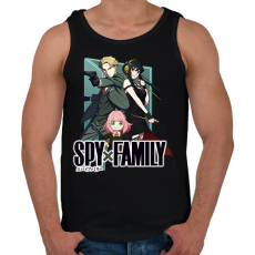 PRINTFASHION Forger család - Férfi atléta - Fekete