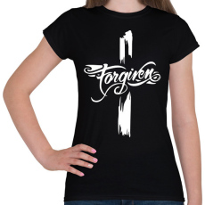 PRINTFASHION Forgiven-megbocsájtás 2 - Női póló - Fekete