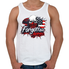 PRINTFASHION Forgotten Agents  - Férfi atléta - Fehér