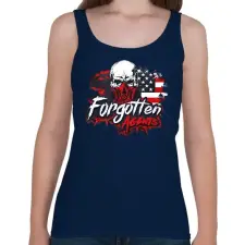 PRINTFASHION Forgotten Agents  - Női atléta - Sötétkék női trikó