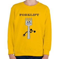 PRINTFASHION Forklift - Gyerek pulóver - Sárga