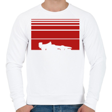 PRINTFASHION Forma1 - Férfi pulóver - Fehér