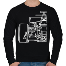 PRINTFASHION Forma1 - Férfi pulóver - Fekete