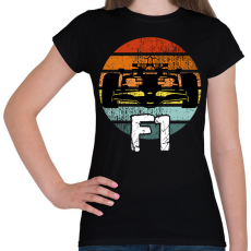 PRINTFASHION Forma1 - Női póló - Fekete