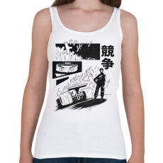 PRINTFASHION Forma 1 anime - Női atléta - Fehér