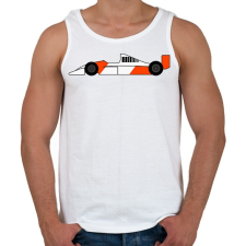 PRINTFASHION Forma 1 car - Férfi atléta - Fehér atléta, trikó