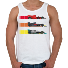 PRINTFASHION Forma 1 - Férfi atléta - Fehér atléta, trikó