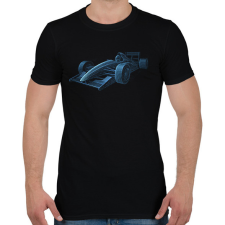 PRINTFASHION Forma 1 - Férfi póló - Fekete férfi póló