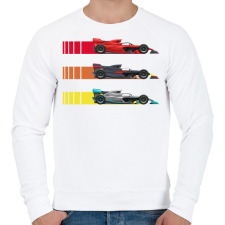 PRINTFASHION Forma 1 - Férfi pulóver - Fehér férfi pulóver, kardigán