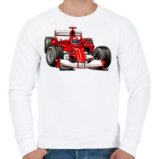 PRINTFASHION Forma 1 - Férfi pulóver - Fehér férfi pulóver, kardigán