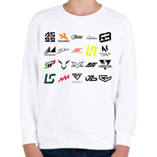 PRINTFASHION Forma 1 - Gyerek pulóver - Fehér gyerek pulóver, kardigán