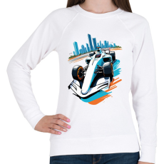 PRINTFASHION Forma 1 - Női pulóver - Fehér