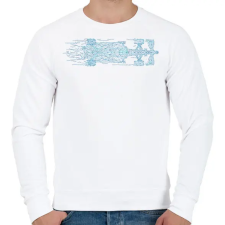 PRINTFASHION Forma 1 versenyautó - Férfi pulóver - Fehér férfi pulóver, kardigán