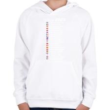 PRINTFASHION Forma 1 Versenyzők - Gyerek kapucnis pulóver - Fehér gyerek pulóver, kardigán