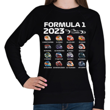 PRINTFASHION Forma 1 Versenyzők - Női pulóver - Fekete női pulóver, kardigán