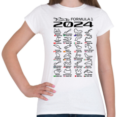 PRINTFASHION Formula 1 2024 F - Női póló - Fehér