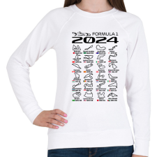 PRINTFASHION Formula 1 2024 F - Női pulóver - Fehér női pulóver, kardigán