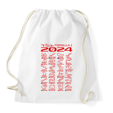 PRINTFASHION Formula 1 2024 P - Sportzsák, Tornazsák - Fehér tornazsák