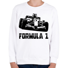 PRINTFASHION Formula 1 - Gyerek pulóver - Fehér