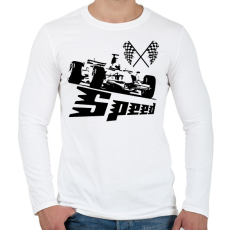 PRINTFASHION Formula One Speed F1 - Férfi hosszú ujjú póló - Fehér