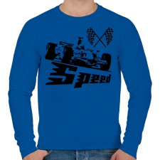 PRINTFASHION Formula One Speed F1 - Férfi pulóver - Királykék férfi pulóver, kardigán