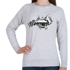 PRINTFASHION Fornite rip - Női pulóver - Sport szürke női pulóver, kardigán