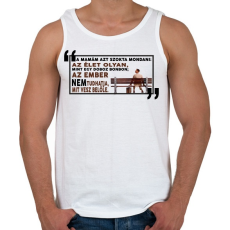 PRINTFASHION Forrest Gump bonbon - Férfi atléta - Fehér