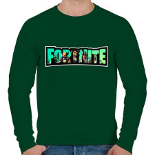 PRINTFASHION Fortnite11 - Férfi pulóver - Sötétzöld férfi pulóver, kardigán