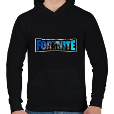 PRINTFASHION Fortnite4 - Férfi kapucnis pulóver - Fekete
